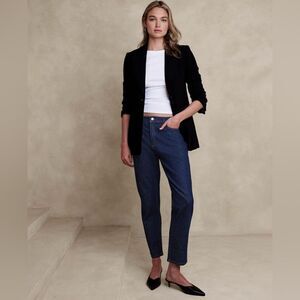 Banana Republic Dark Wash The Beau Jean Midrise Denim Size 28/6 Tall